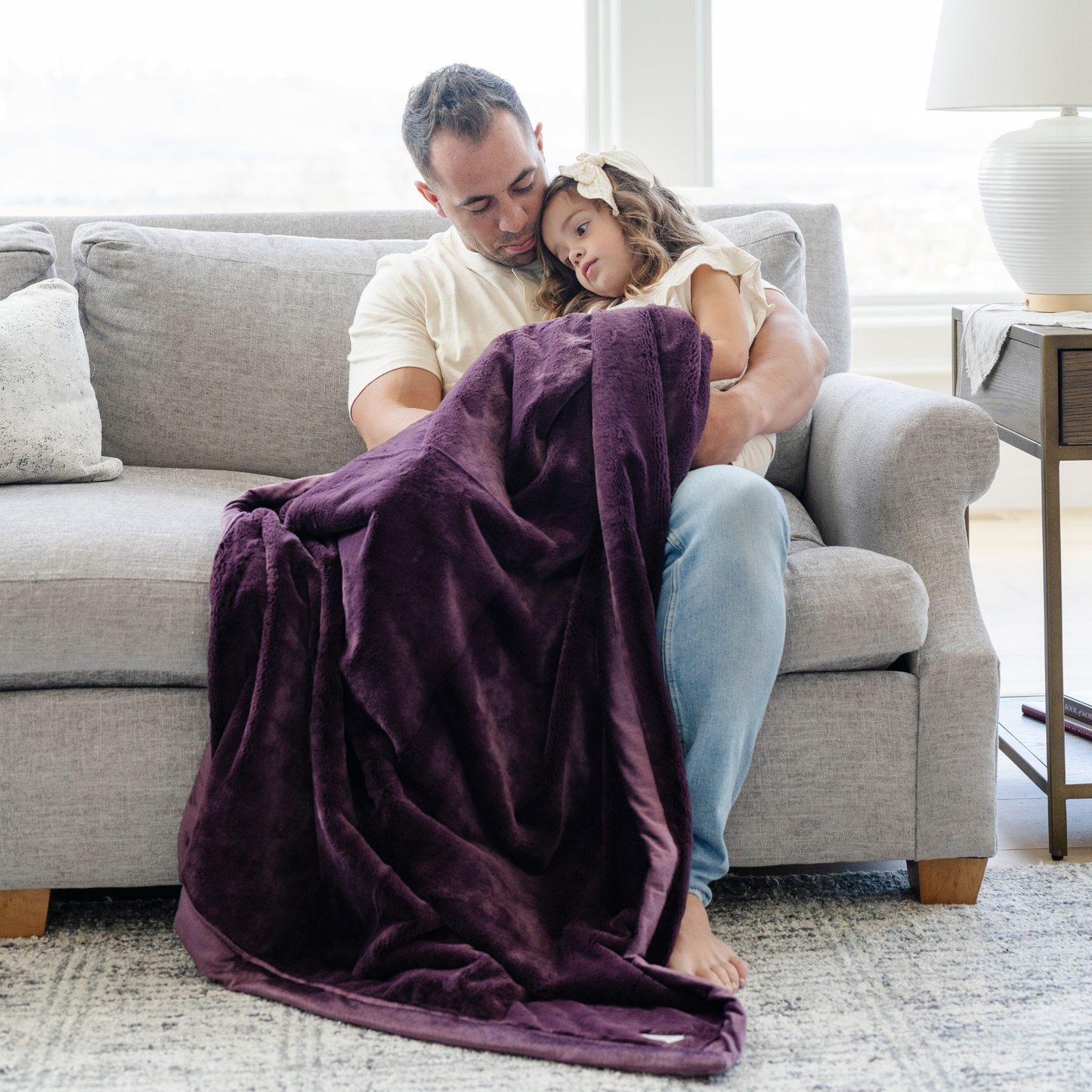 Saranoni - LUSH TODDLER BLANKETS: Aubergine