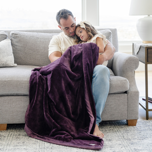 Saranoni - LUSH TODDLER BLANKETS: Aubergine
