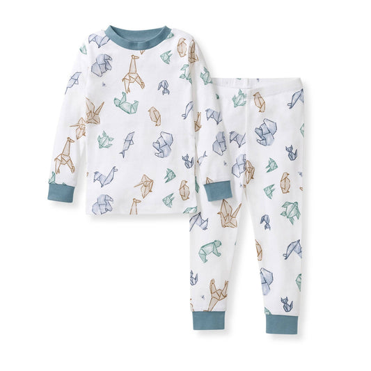 Burt's Bees Baby - Origami Animals Organic Cotton Two-Piece Pajamas