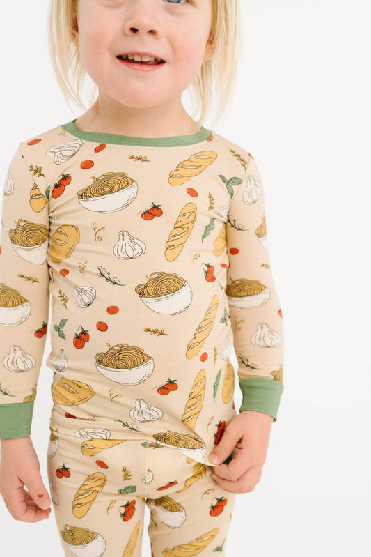 Little One Shop - Pasta Party Bamboo PJ Set