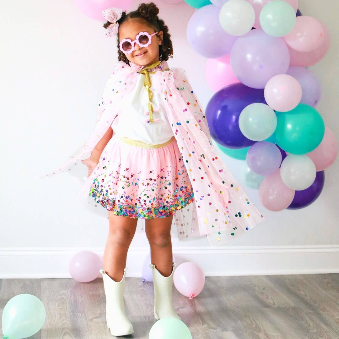 Sweet Wink - Pink Confetti Tutu - Dress Up Skirt Tutu