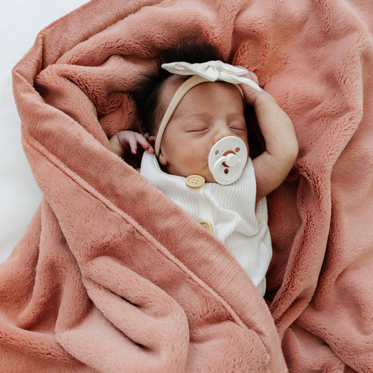 Saranoni - LUSH RECEIVING BLANKETS: Clay