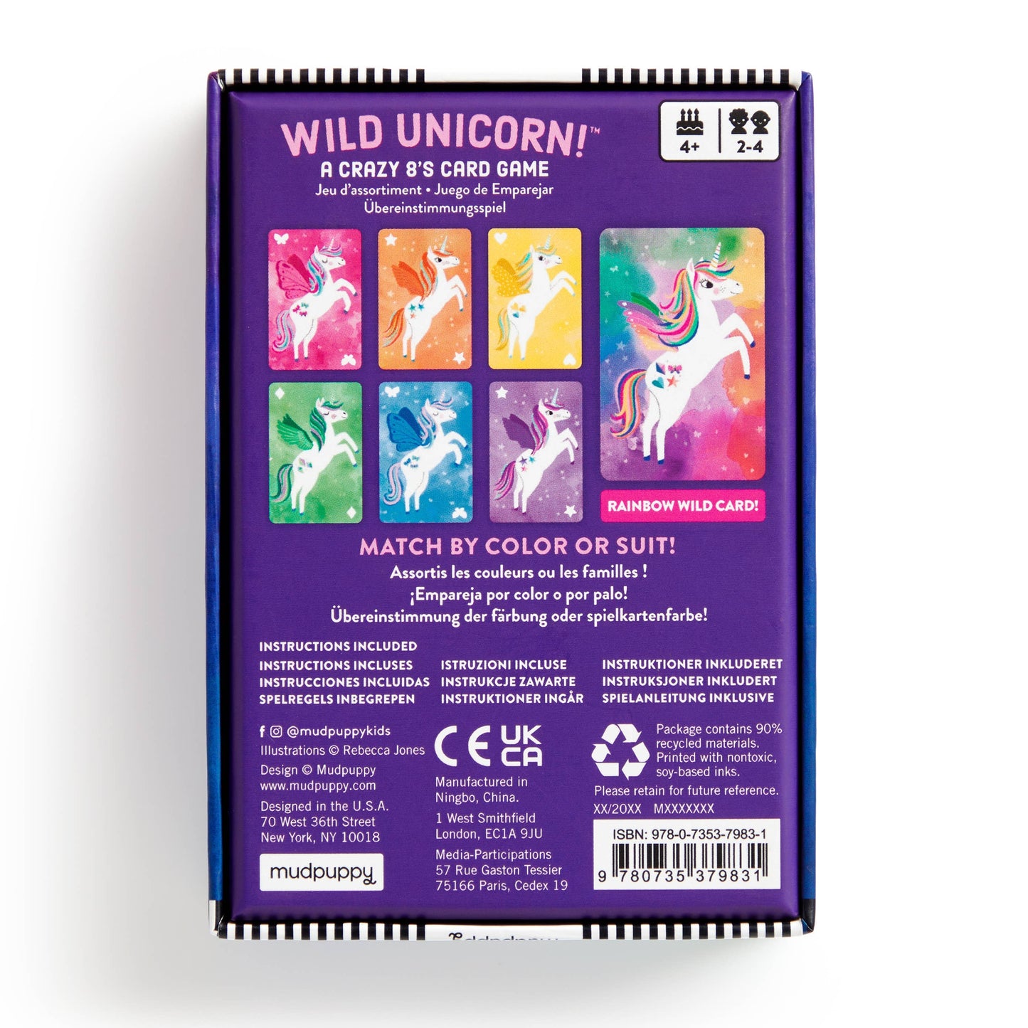 Chronicle Books - Wild Unicorn! Card Game