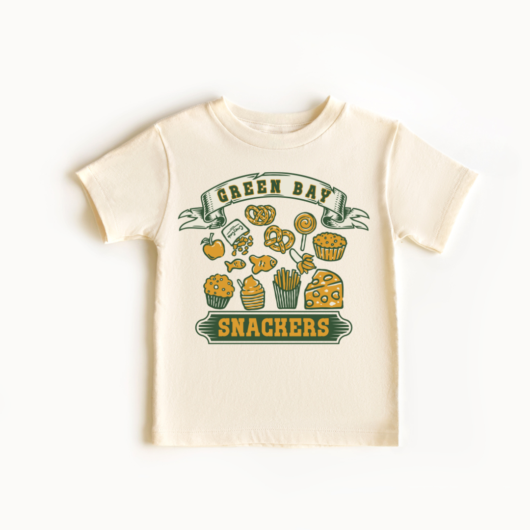 Little Groupies - GREEN BAY Packers - SNACKERS Kids Tee