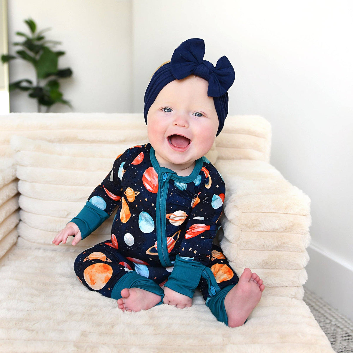 Gigi and Max - Harrison ZIP Bamboo PJ Romper