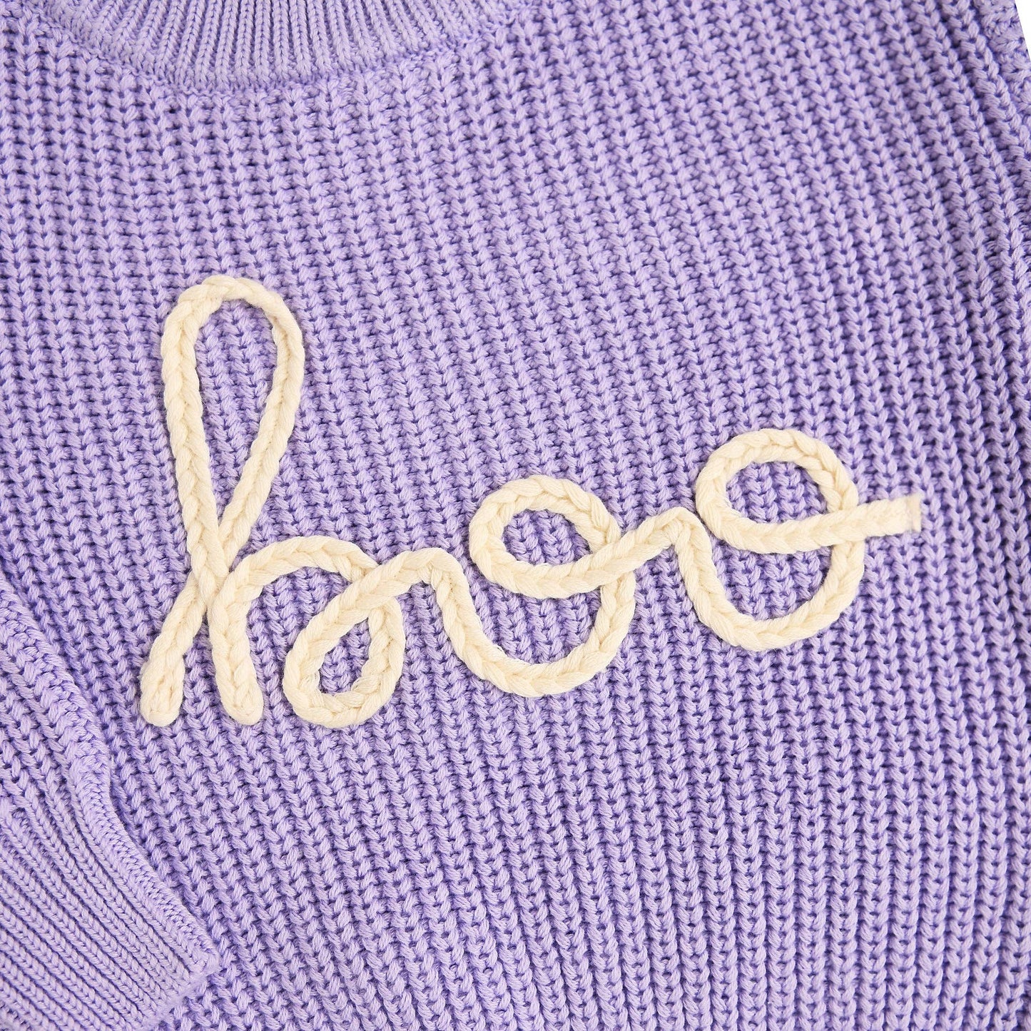 Gigi and Max - BOO Purple Knit Sweater - Halloween