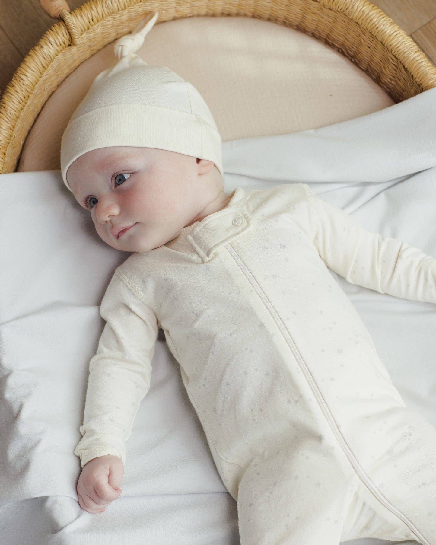 Quincy Mae - Zip Longsleeve Sleeper Footie || Stars