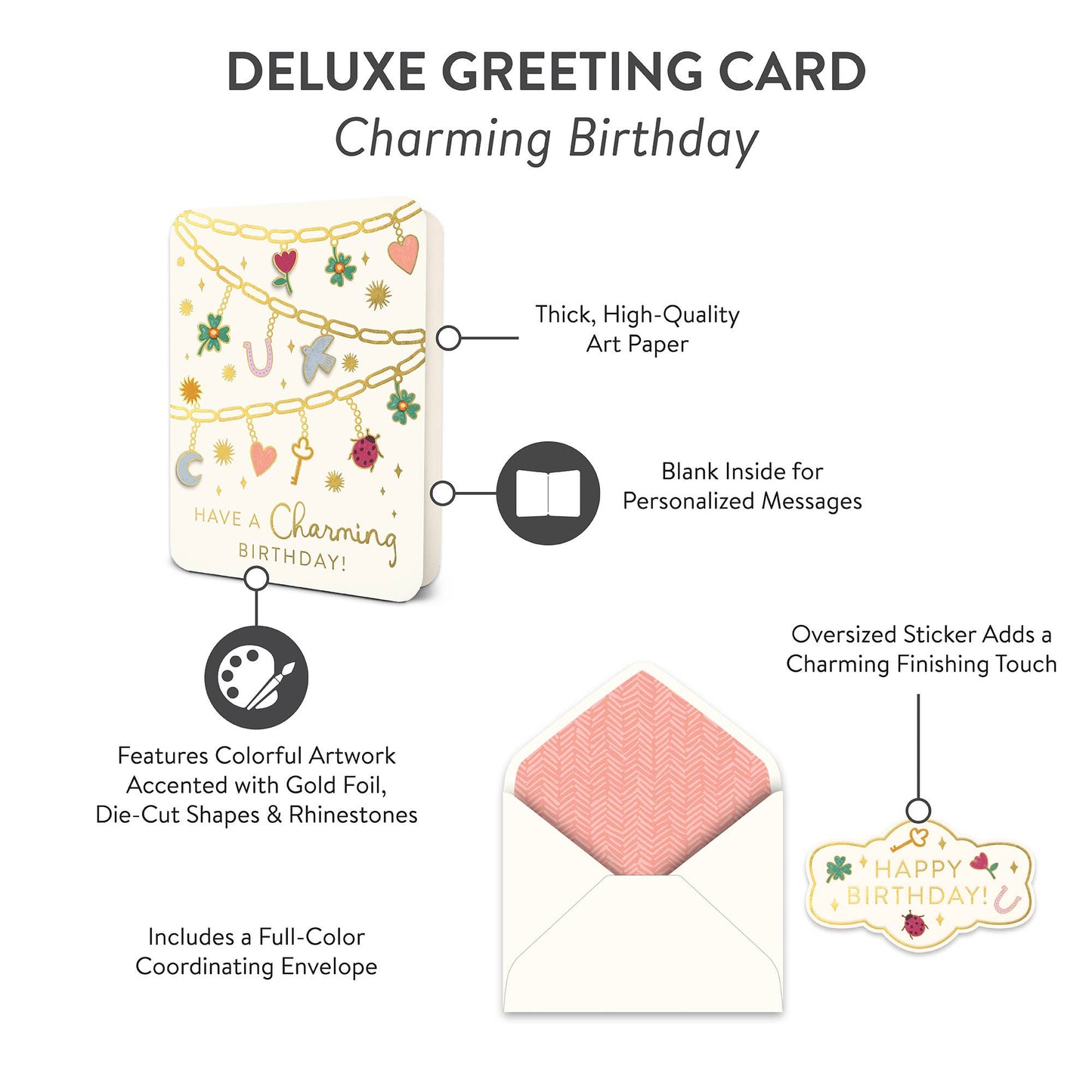 Studio Oh! - Charming Birthday Deluxe Greeting Card