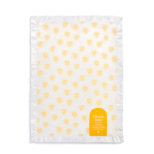 DEMDACO - Miracle Baby Sunshine Hearts Blanket