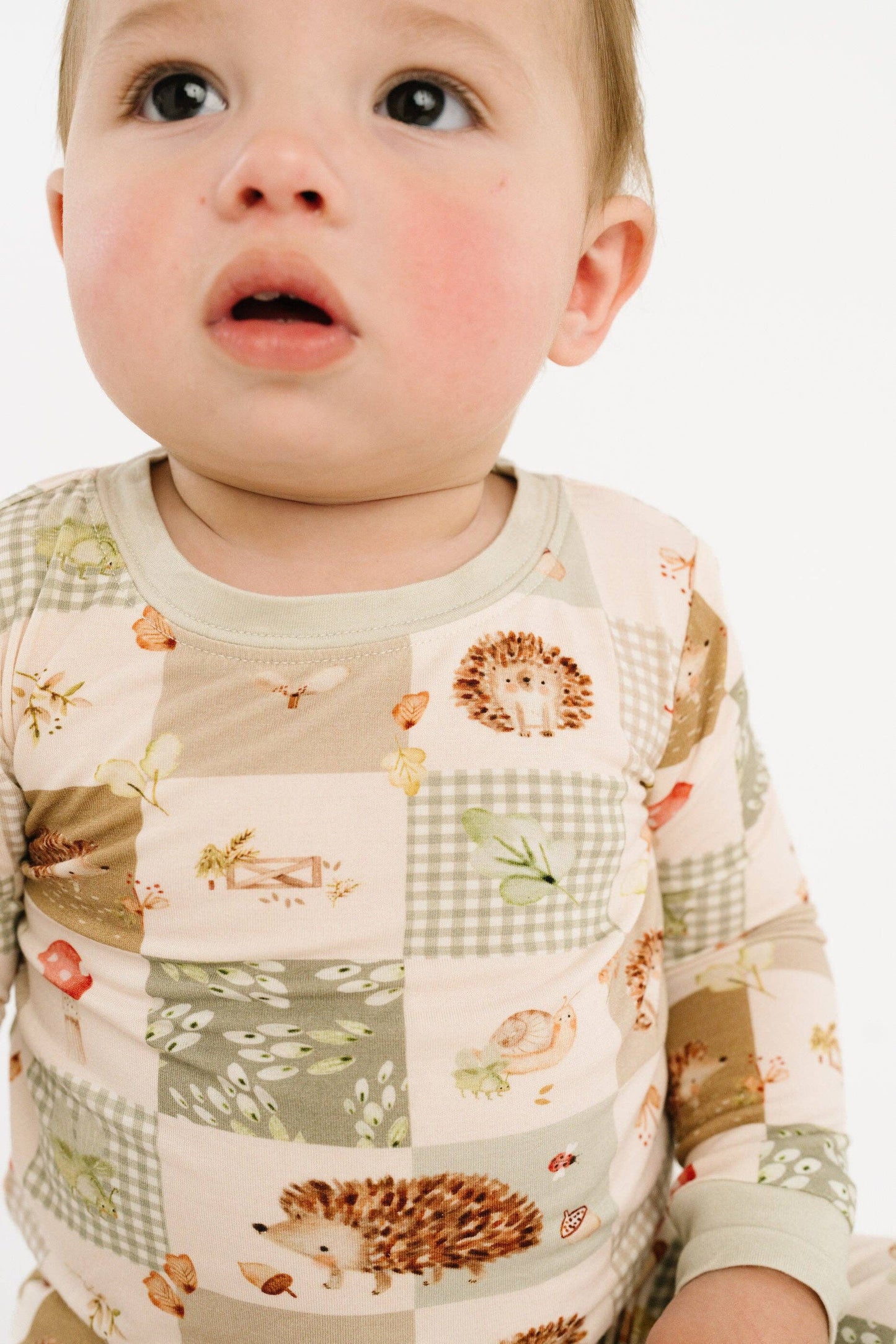 Little One Shop - Hedgehog Patchwork Bamboo PJ Set