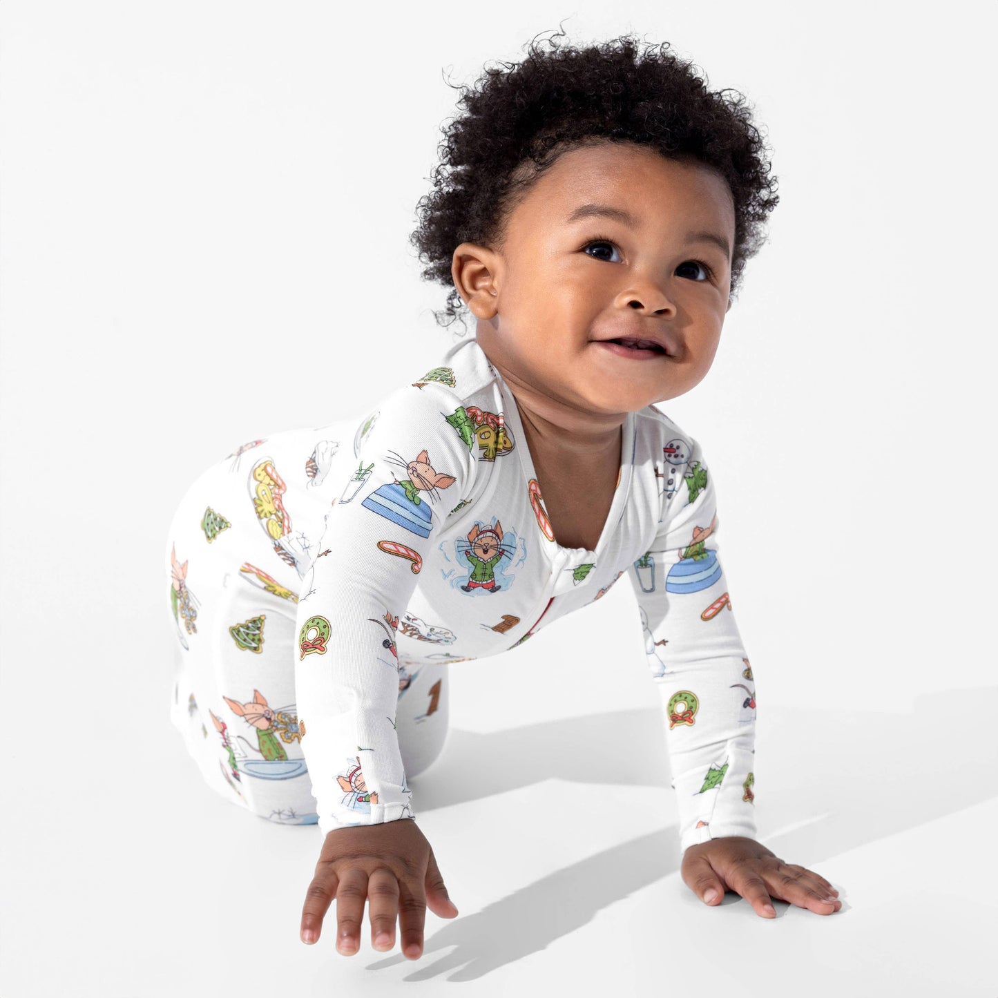 Bellabu Bear - If You Give A Mouse A Cookie Christmas Bamboo Convertible Footie