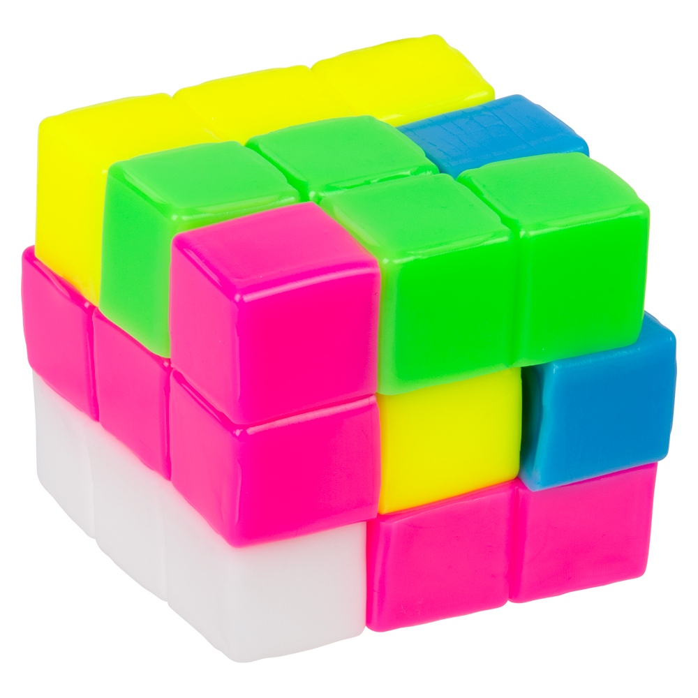 The Toy Network - (T) 2.5" STICKY STRETCH PUZZLE CUBE