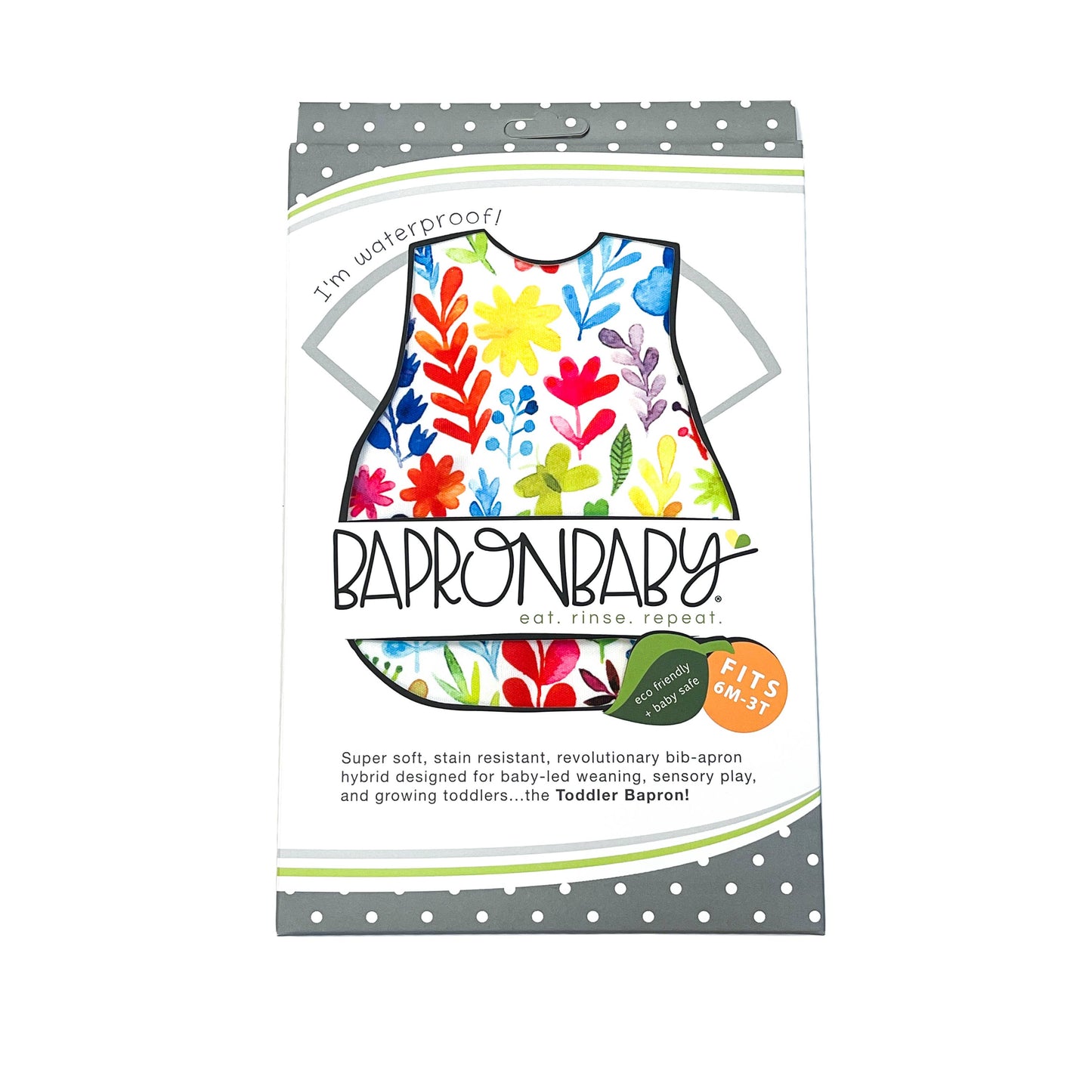 BapronBaby - Rainbow Watercolor Floral Bapron