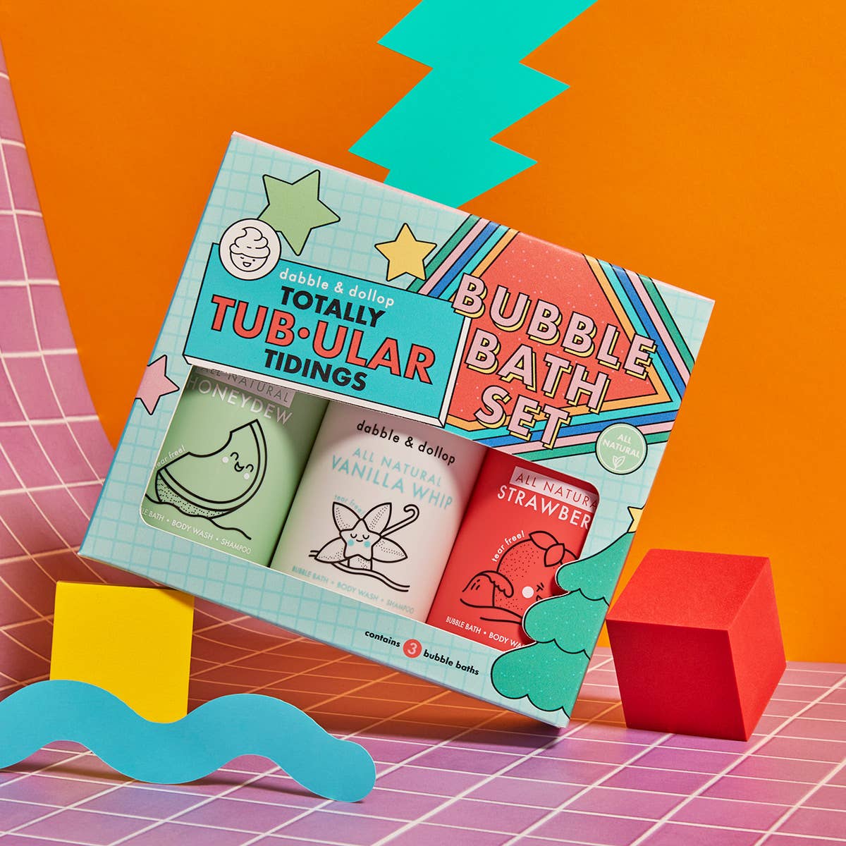 Dabble & Dollop - Totally Tub-ular Holiday Bath Set