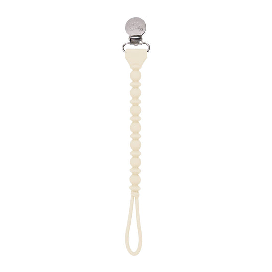 Itzy Ritzy - Sweetie Strap™ Silicone One-Piece Pacifier Clips: Buttercream