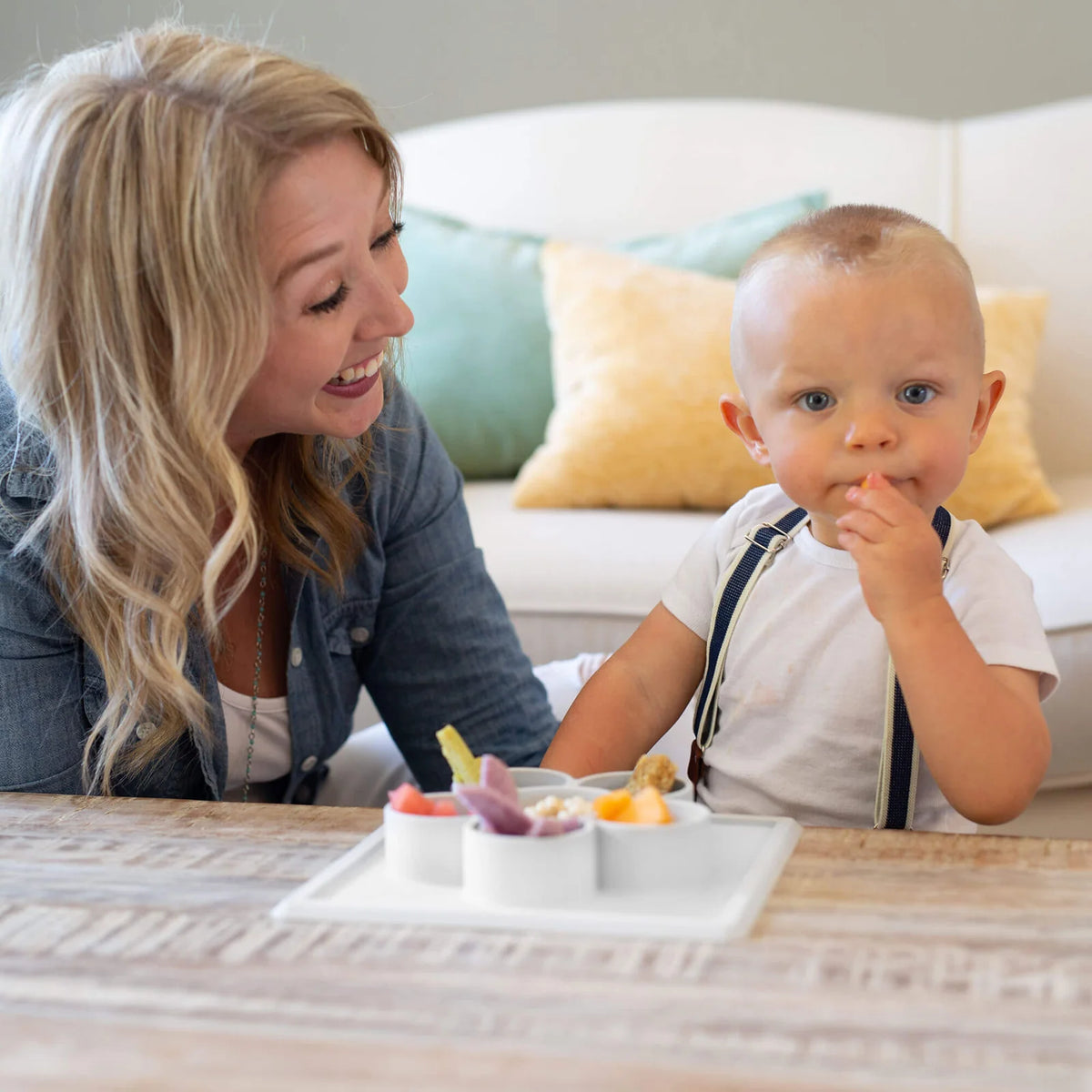 ezpz - Mini Play Mat (Baby, Toddler, Preschooler 6m+): Cream