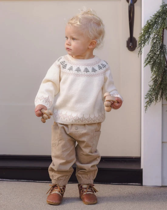 Quincy Mae - Rex Sweater || Tree Fair Isle