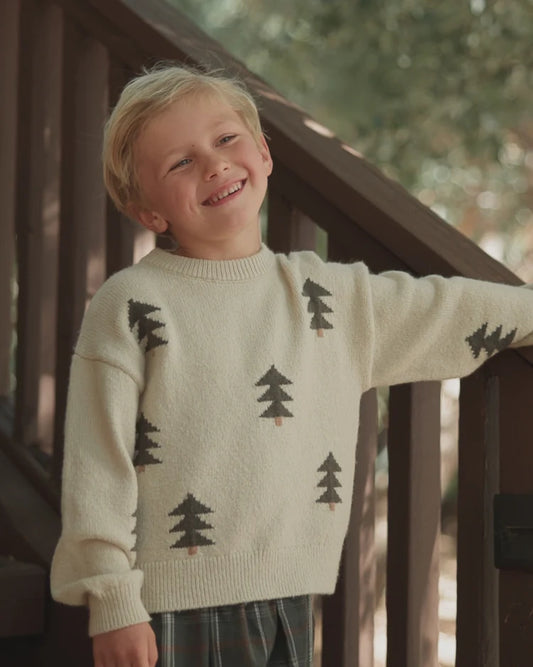 Rylee + Cru - Aspen Sweater || Tree Jacquard