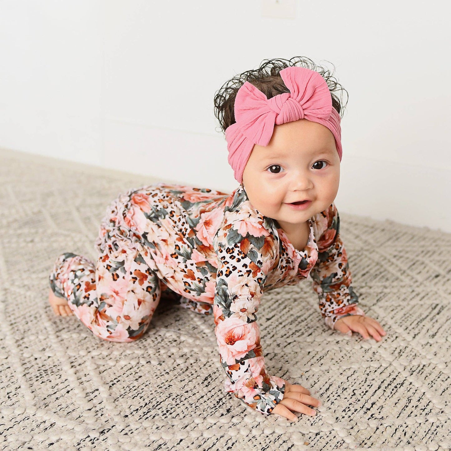 Gigi and Max - Laura - Ruffle Zip Bamboo Romper PJ