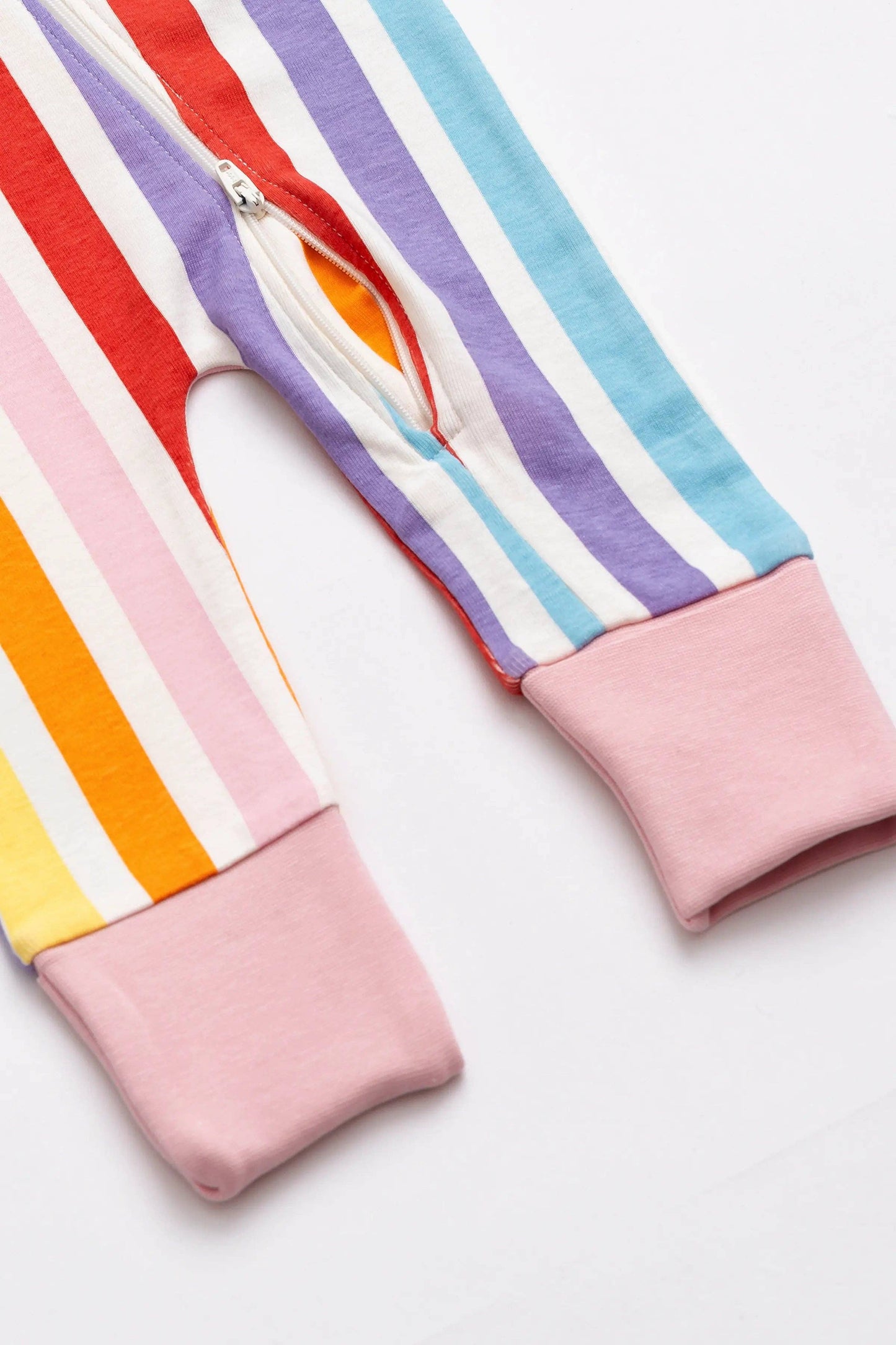 Monica + Andy - One-Piece Pajamas: Rainbow Stripes