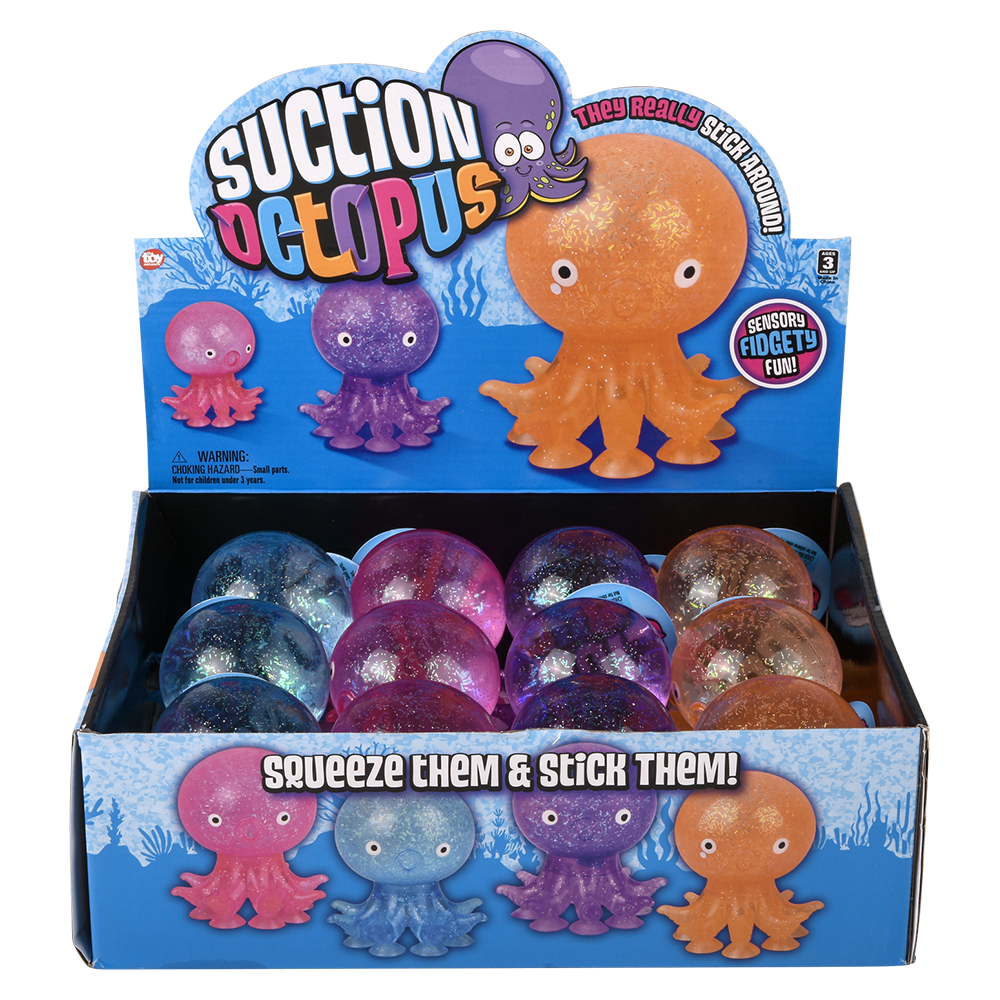 The Toy Network - (T) 3.5" WATER FILLED SUCTION OCTOPUS