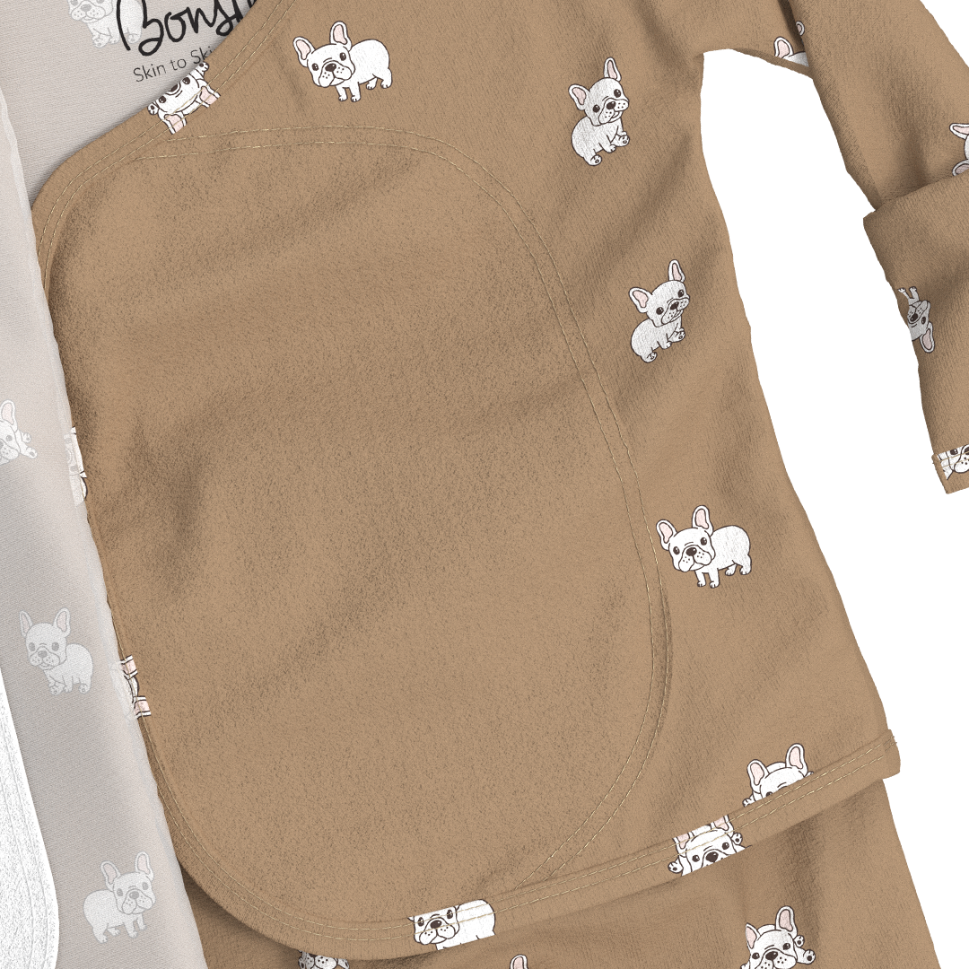 Bonsie Skin to Skin Babywear - Footie - Frenchie