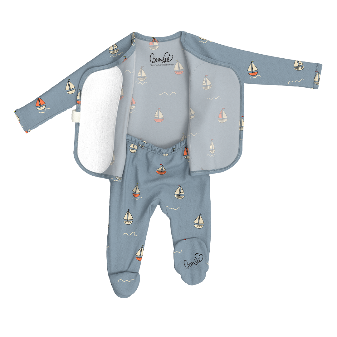 Bonsie Skin to Skin Babywear - Footie - Ahoy Baby