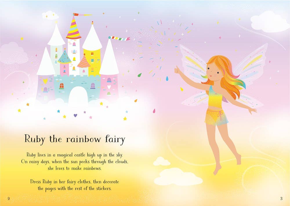 HarperCollins - Little Sticker Dolly Dressing Rainbow Fairy : Usborne