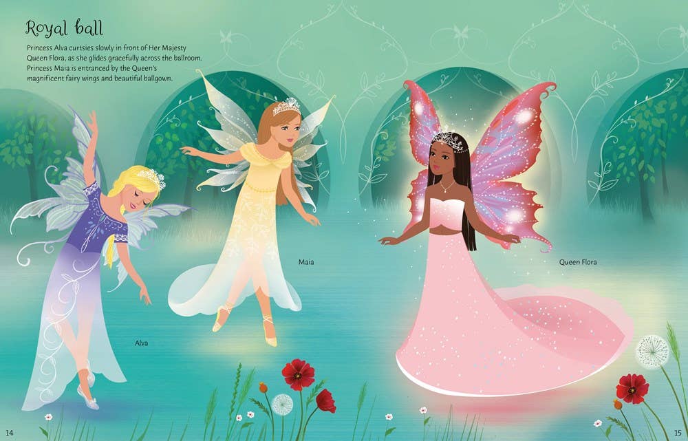 HarperCollins - Sticker Dolly Dressing Fairy Princesses : Usborne