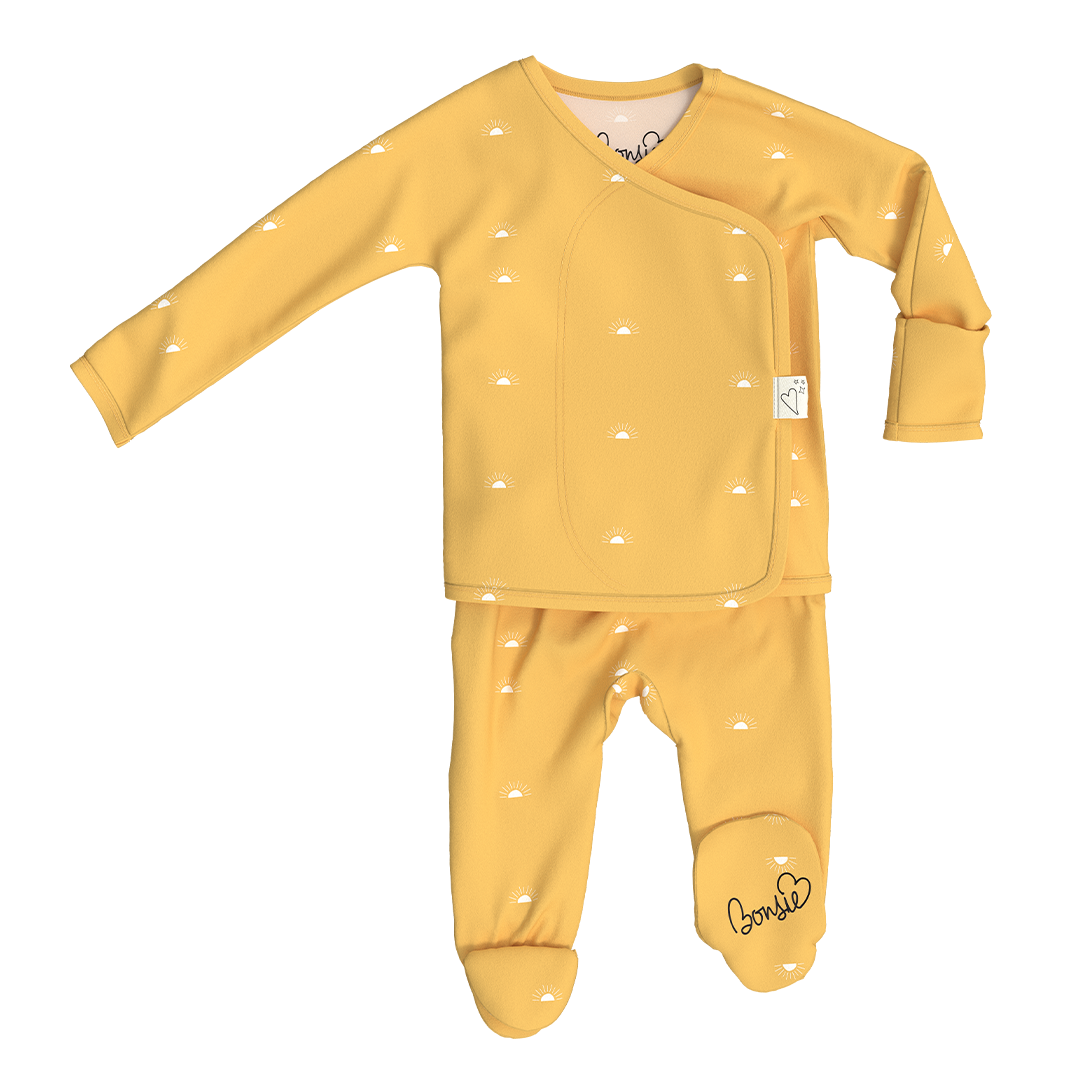 Bonsie Skin to Skin Babywear - Footie - Sunrise