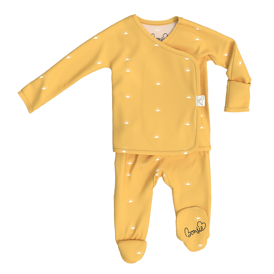 Bonsie Skin to Skin Babywear - Footie - Sunrise