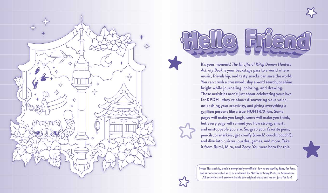 Simon & Schuster - Unofficial KPop Demon Hunters Activity Book by Lila Violet: Paperback; 48 pages / English