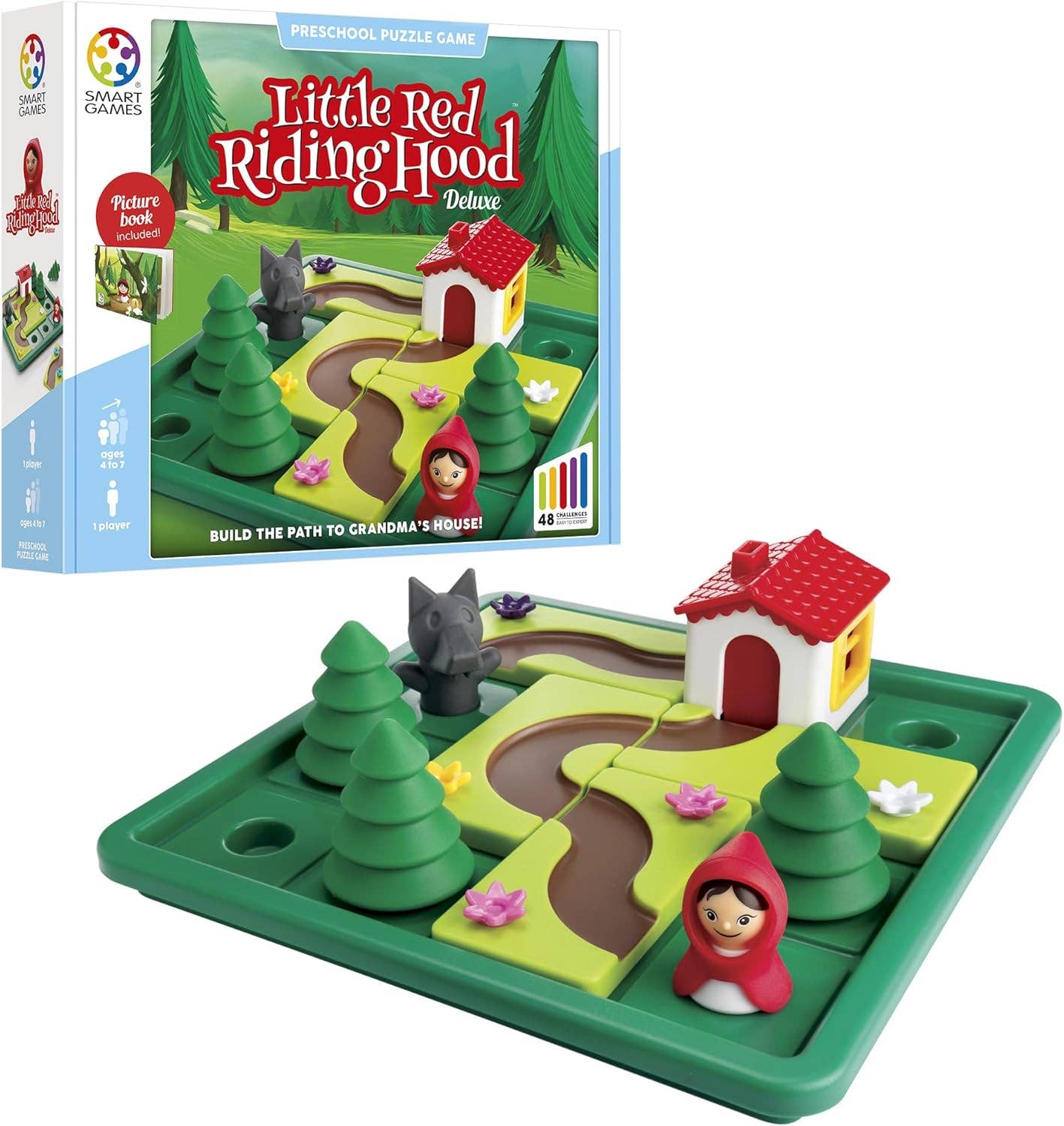 Smart Toys and Games - Little Red Riding Hood Deluxe Preschool Puzzle Games 4-7 Yrs