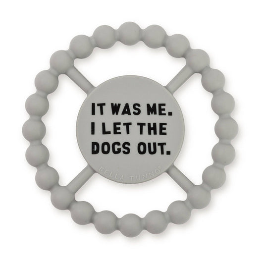 Bella Tunno - Dogs Out Happy Teether: Gray