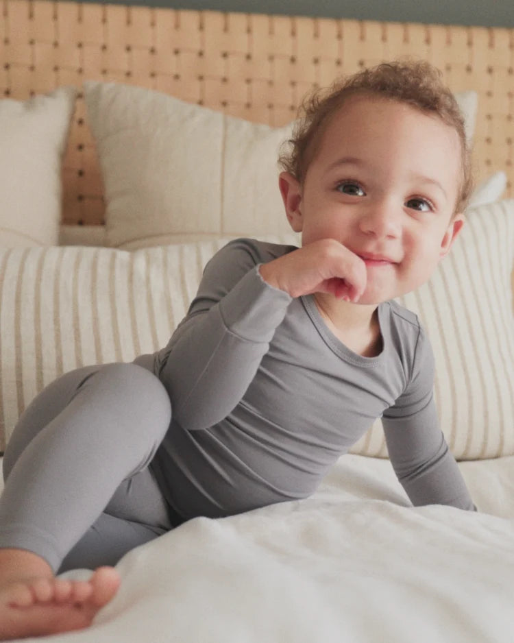 Quincy Mae - Bamboo Pajama Set || Slate