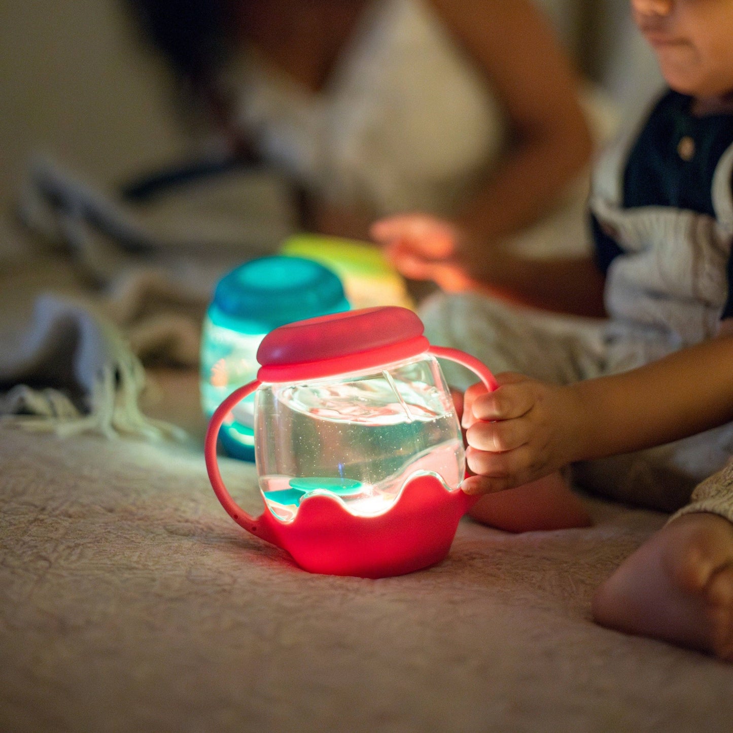 Glo Pals - Glo Pals Mini Sensory Jar and Silicone Fun Filler Bundle - Pink