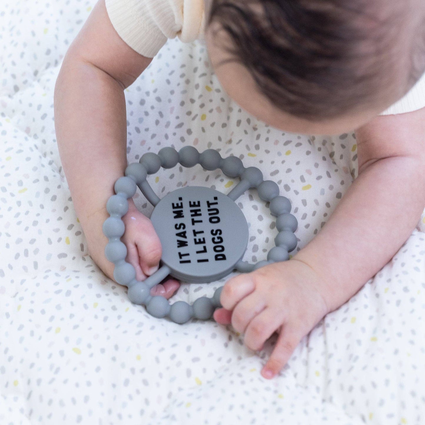 Bella Tunno - Dogs Out Happy Teether: Gray