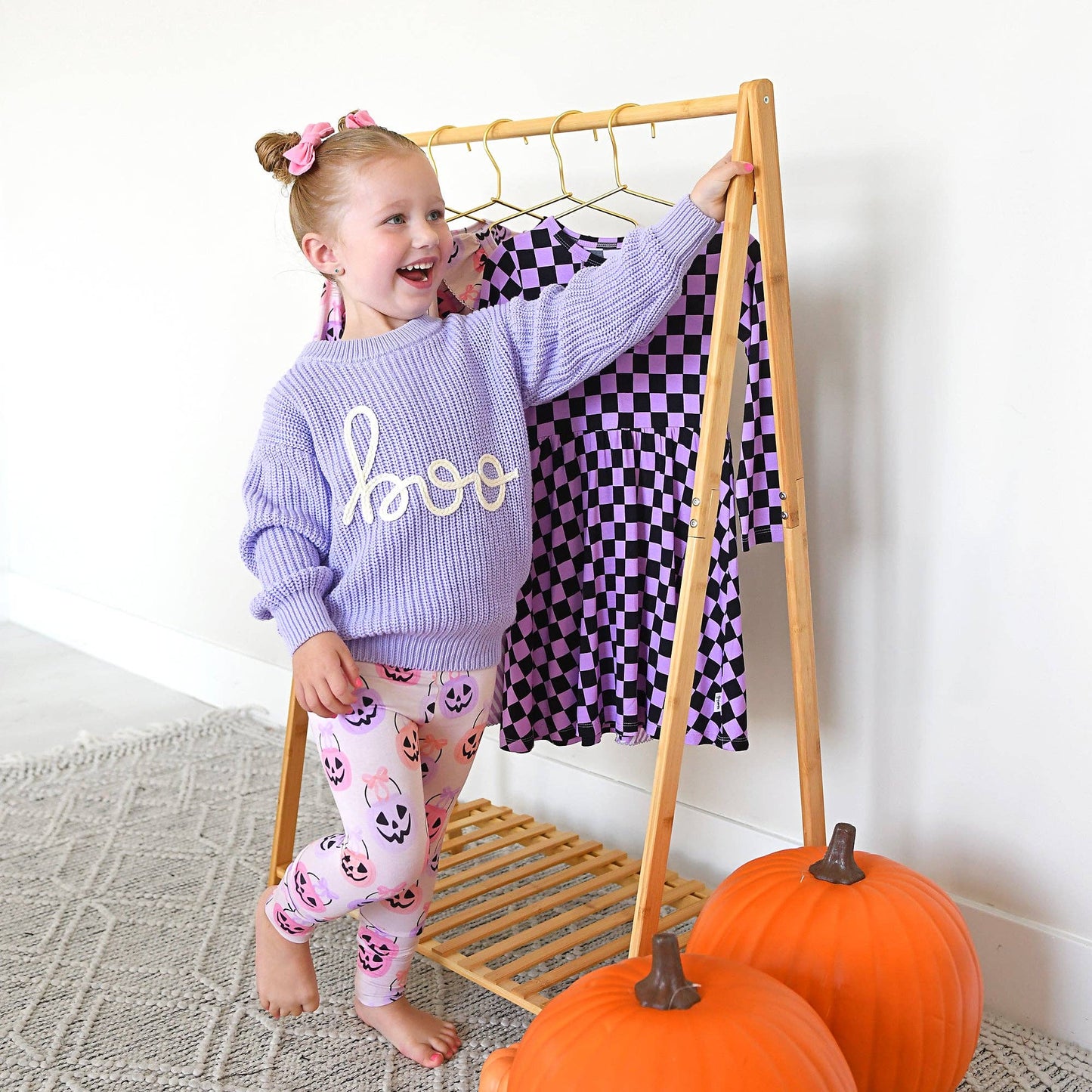 Gigi and Max - BOO Purple Knit Sweater - Halloween