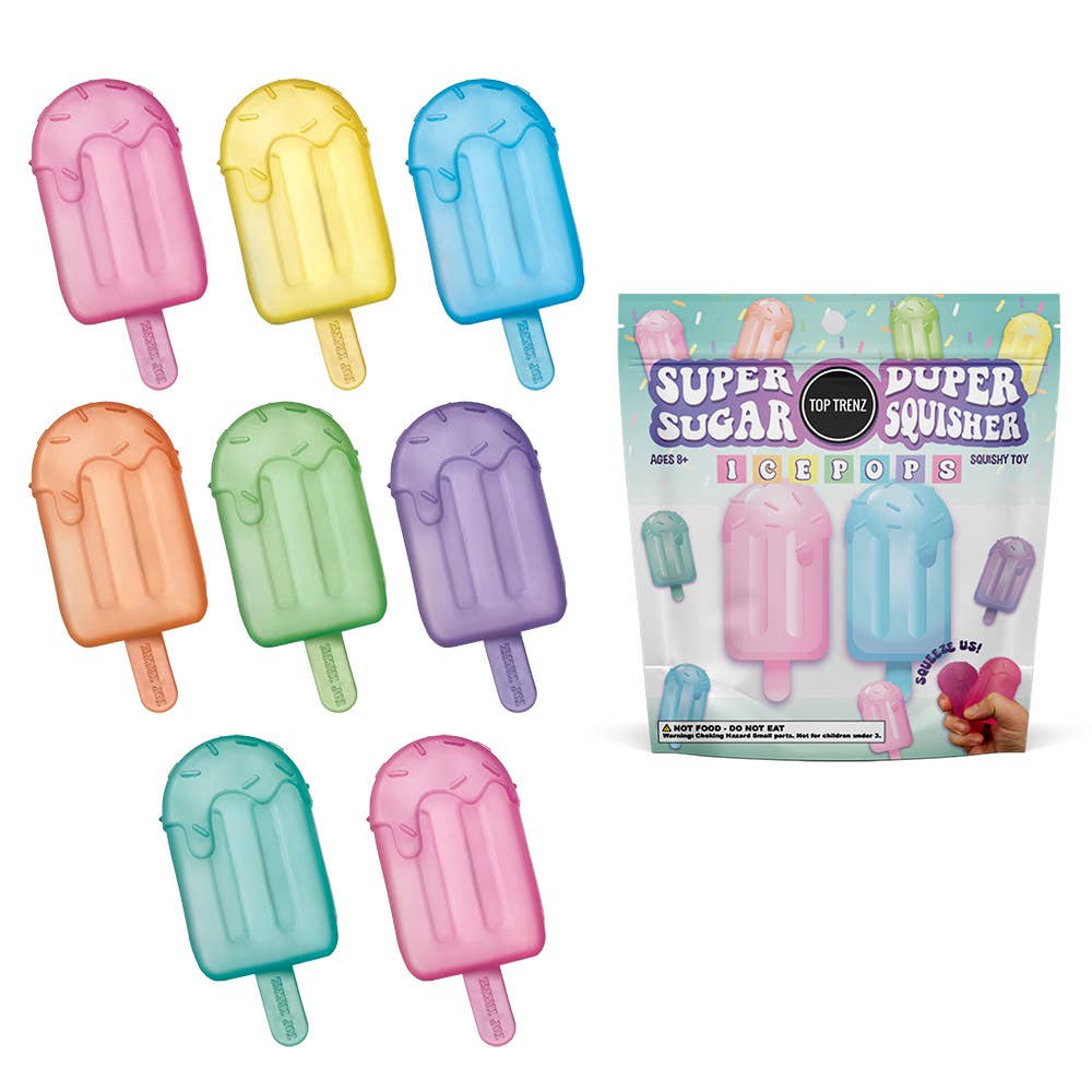 Top Trenz Inc - Super Duper Sugar Squisher -  Ice Pops 2 Pack Set (limit 1)
