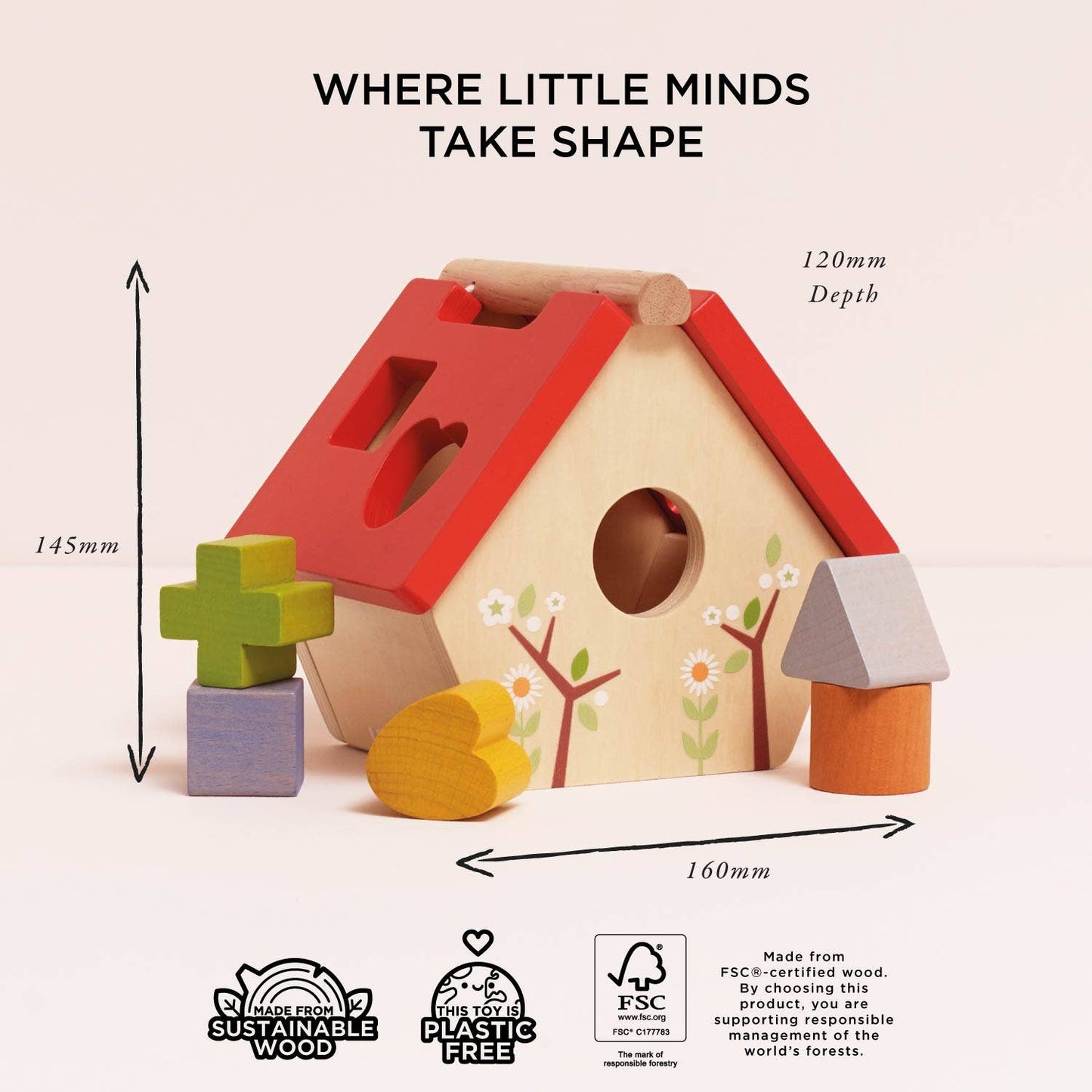 Le Toy Van, Inc. - Woodland Bird House Shape Sorter