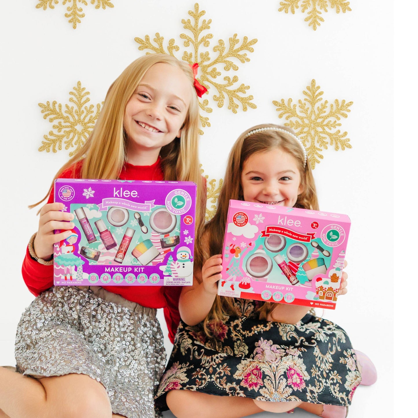 Klee Naturals - Snazzy Santa - Holiday 4PC Mineral Makeup Kit: Sparkly Reineer