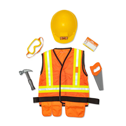 Melissa & Doug - Construction Worker Role Play Costume Set