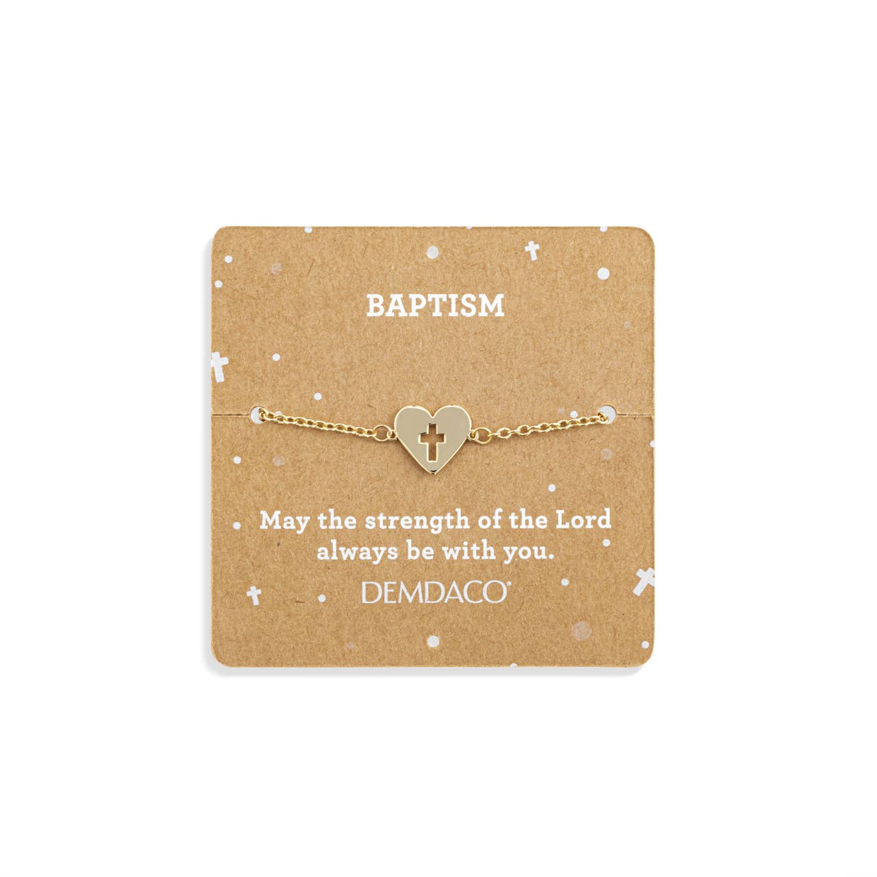 DEMDACO - Baptism Lamb + Bracelet - 8in