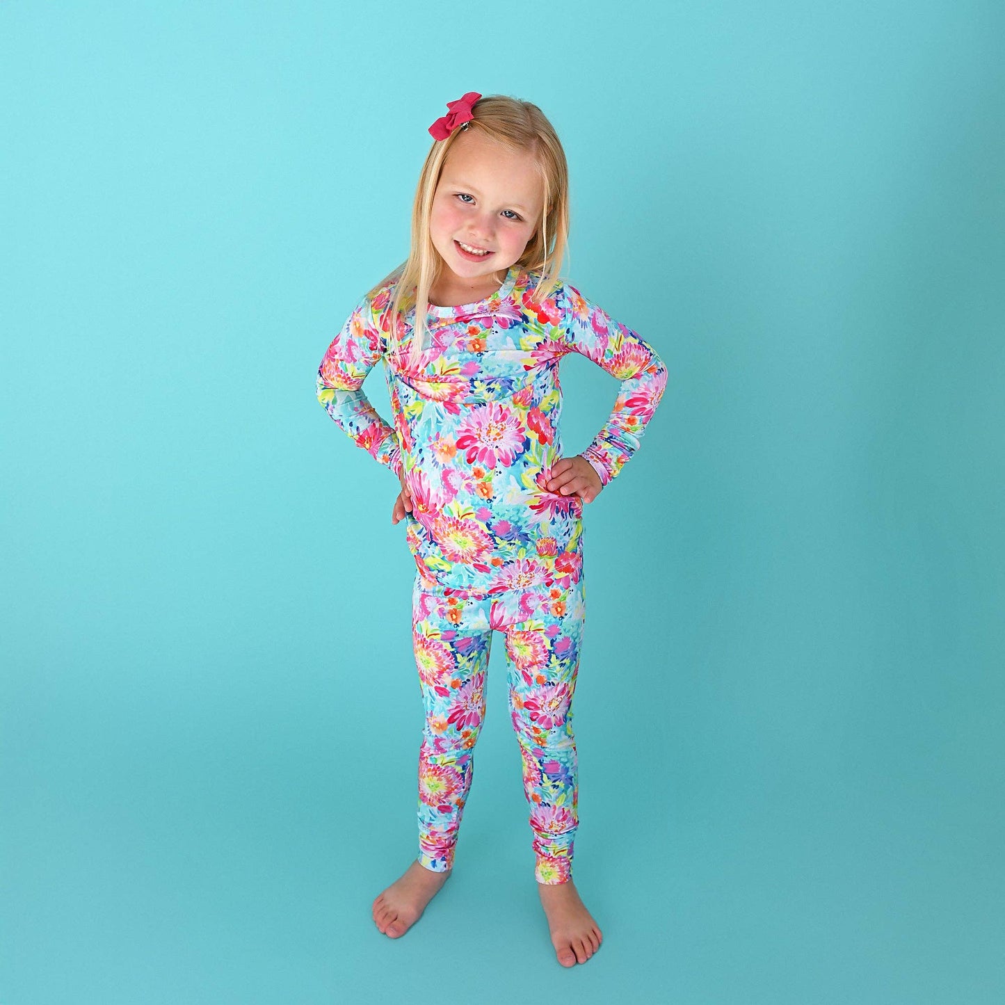 Gigi and Max - Bianca TWO PIECE - NO BUTTON Bamboo Sleepies Little Kid