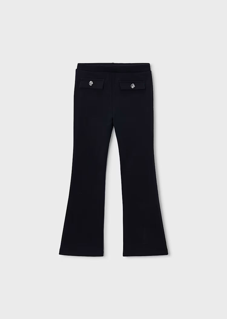 Mayoral - Black Fleece Flare Legging (4731)
