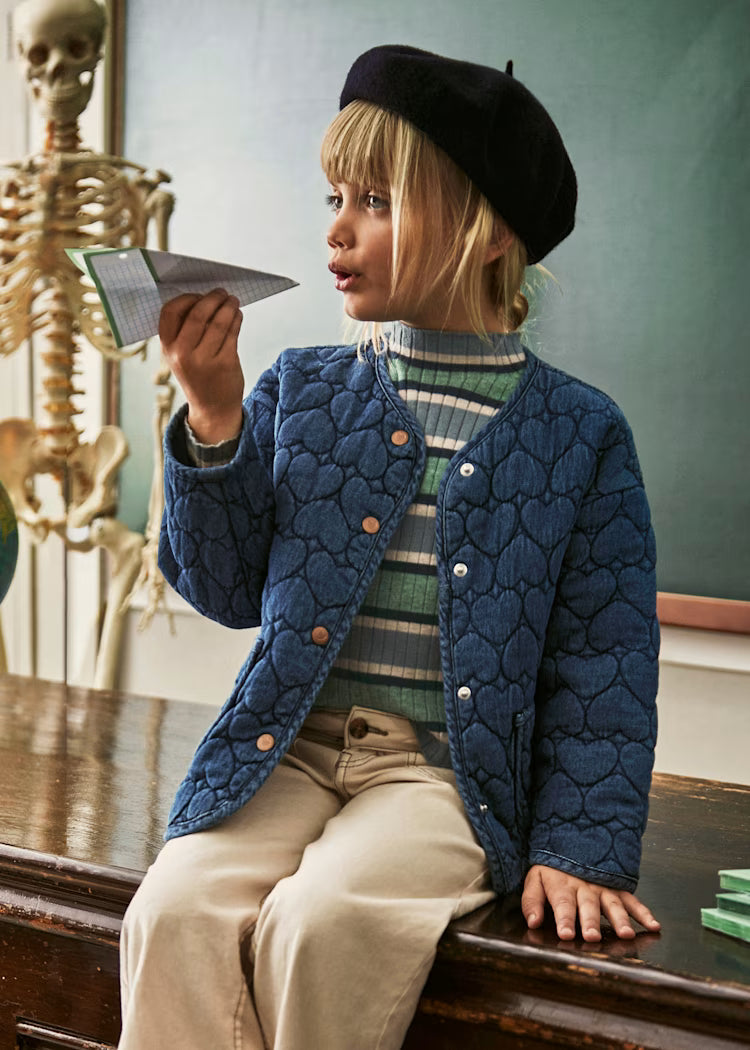 Mayoral - Heart Printed Denim Jacket (4442)
