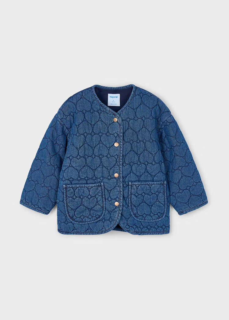 Mayoral - Heart Printed Denim Jacket (4442)