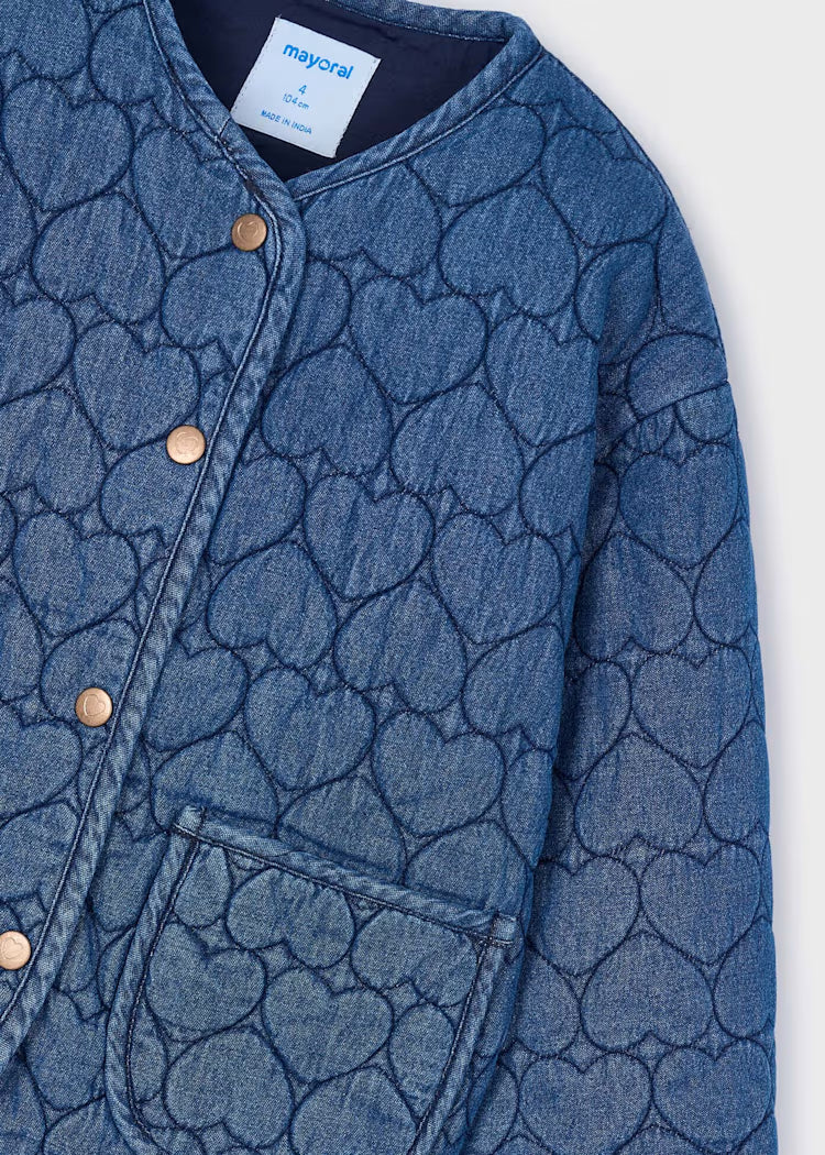 Mayoral - Heart Printed Denim Jacket (4442)