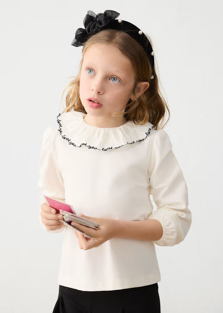 Mayoral - Love You Ruffle Collar Blouse (4149)