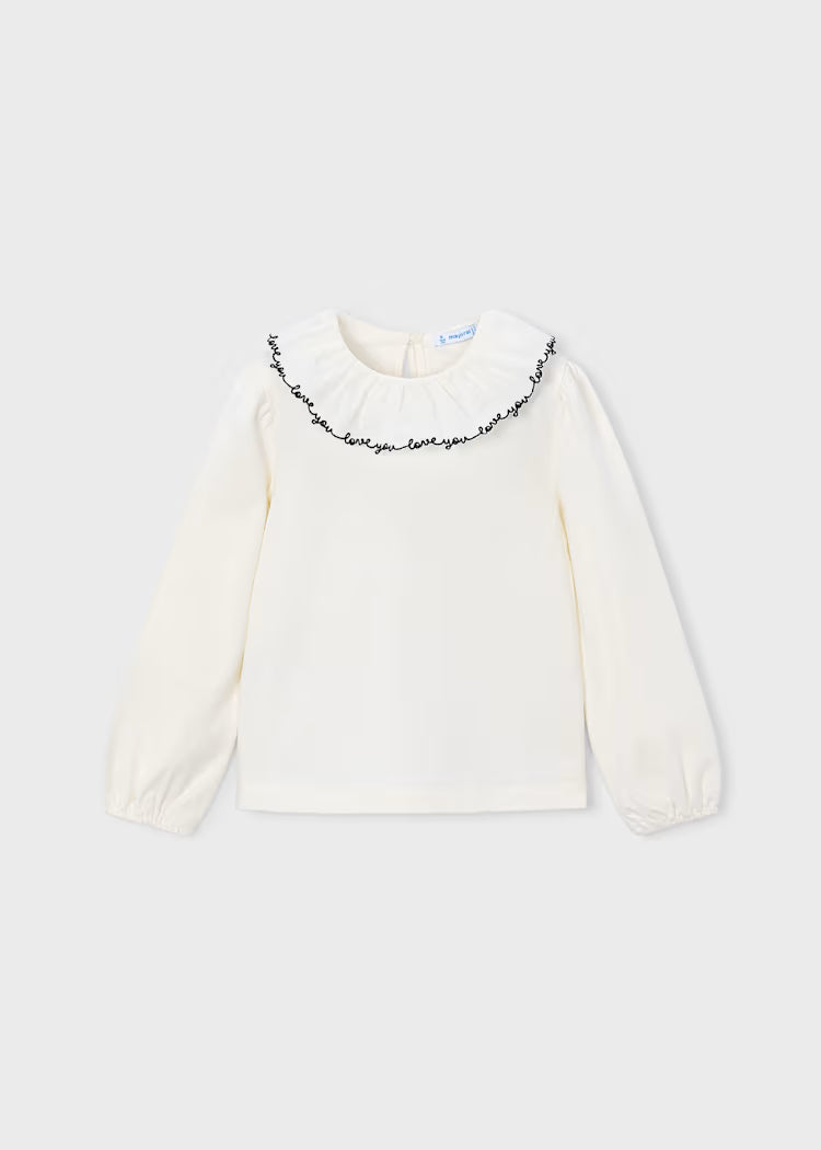 Mayoral - Love You Ruffle Collar Blouse (4149)